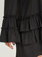 OEM ODM Strappy Front Black Dress