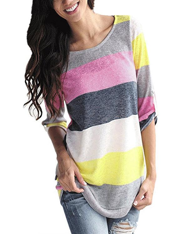 Custom Womens Striped T-Shirts