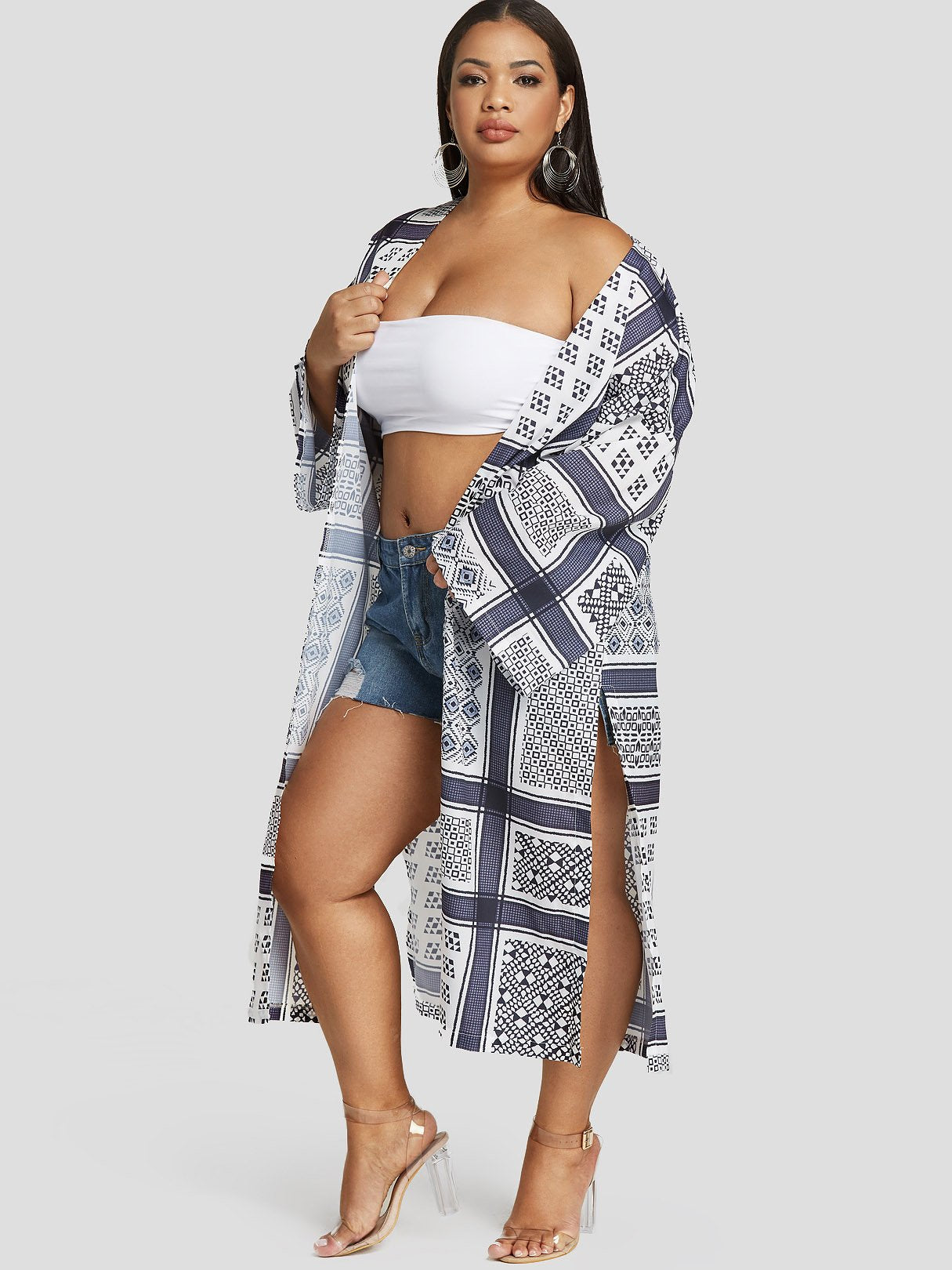 NEW FEELING Womens Multi Plus Size Tops