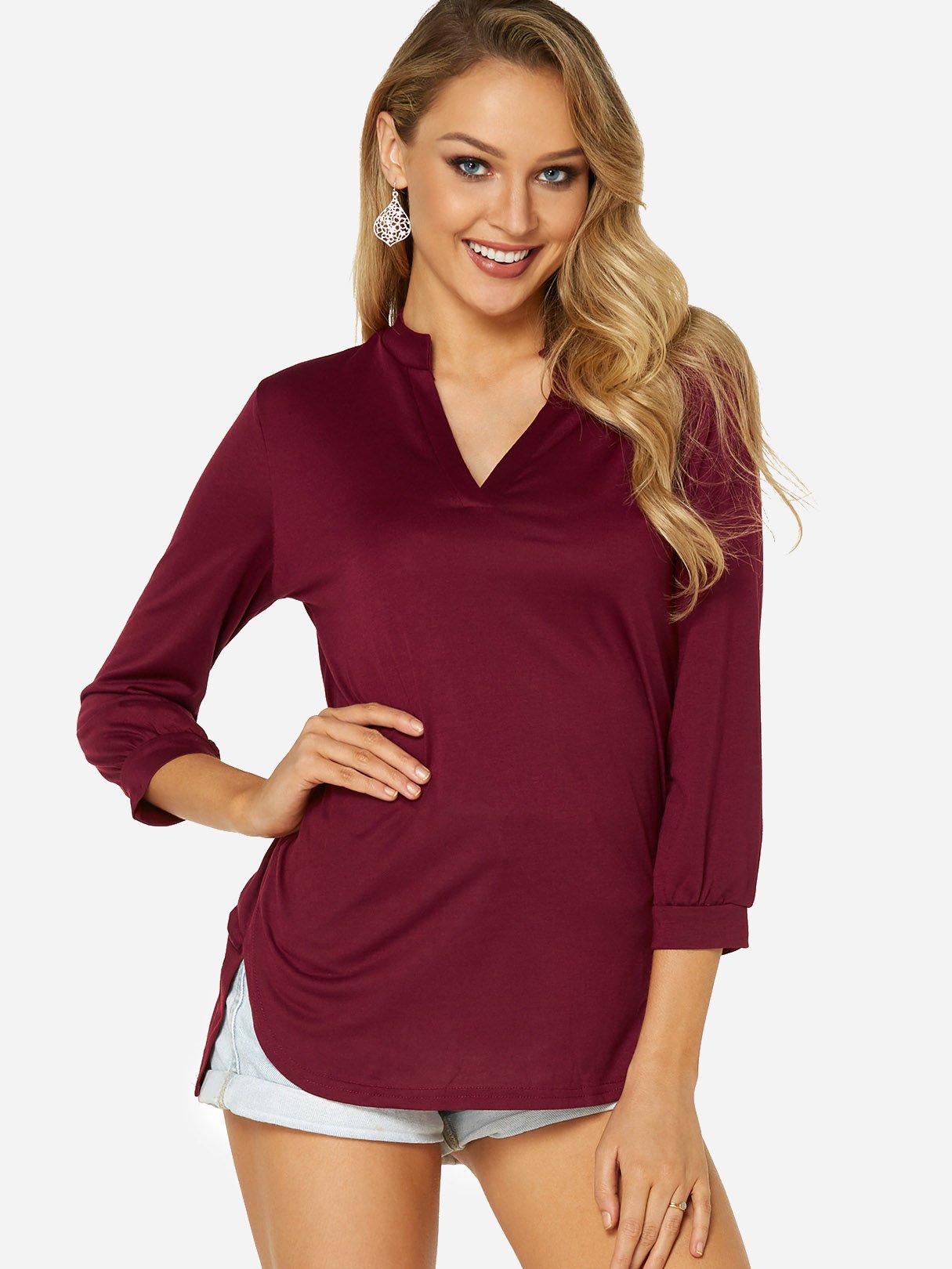 Custom Ladies V-Neck T-Shirts