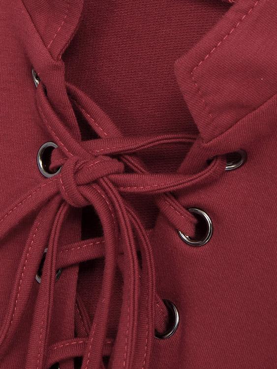 Custom Red Halter Neck Prom Dress