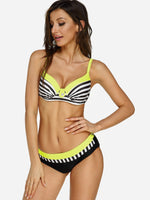 OEM ODM Womens Pink Striped Bikinis