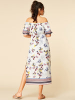 ODM Ladies Half Sleeve Maxi Dresses