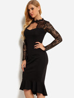 ODM Ladies Long Sleeve Casual Dresses