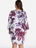NEW FEELING Womens Purple Plus Size Dresses