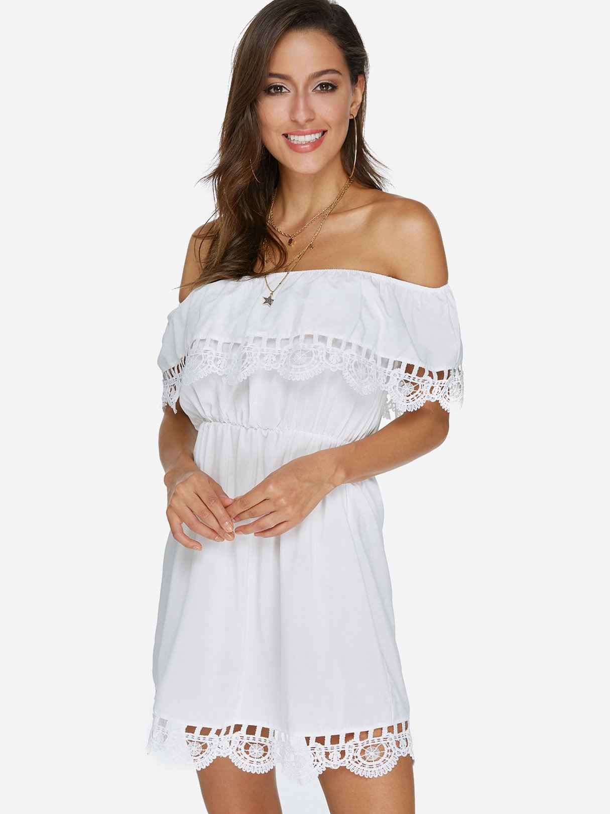 ODM Ladies Short Sleeve Mini Dresses
