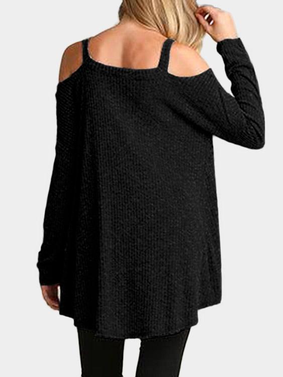 NEW FEELING Womens Black T-Shirts