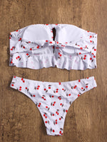 NEW FEELING Womens White Bikinis