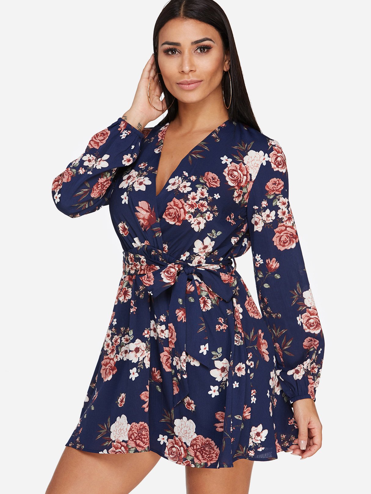 OEM Ladies Navy Mini Dresses