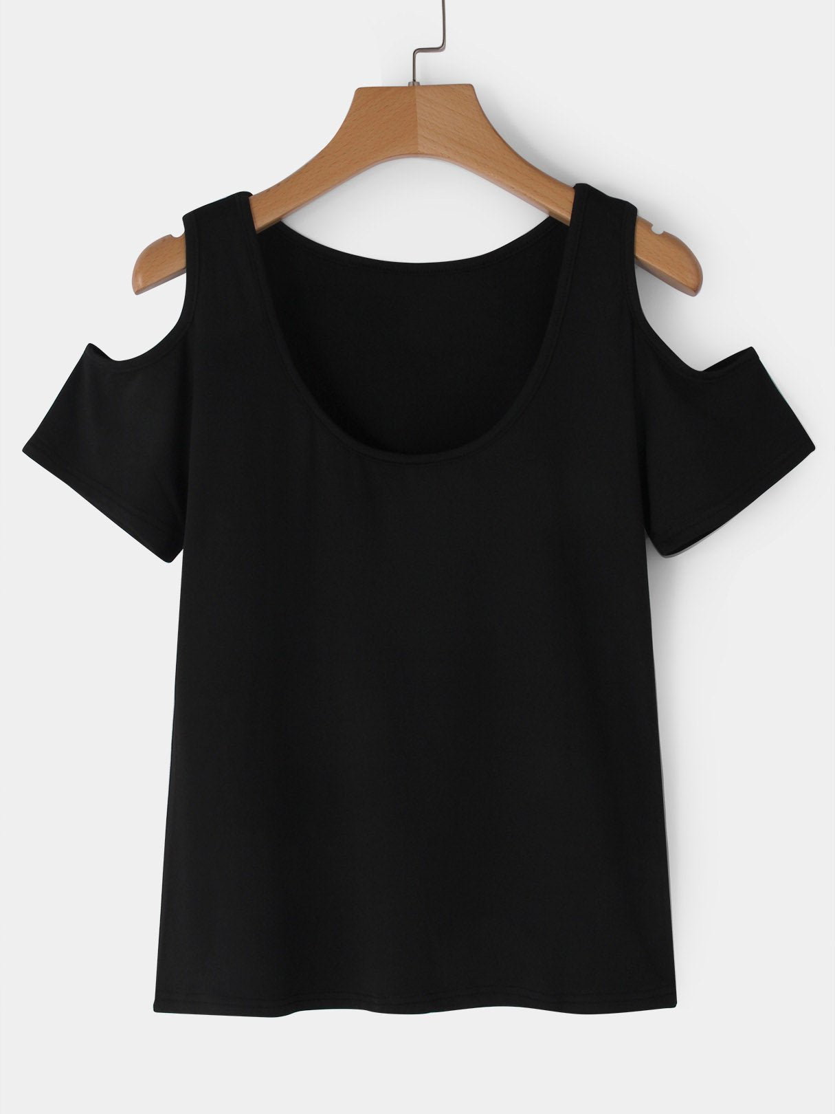 NEW FEELING Womens Black T-Shirts