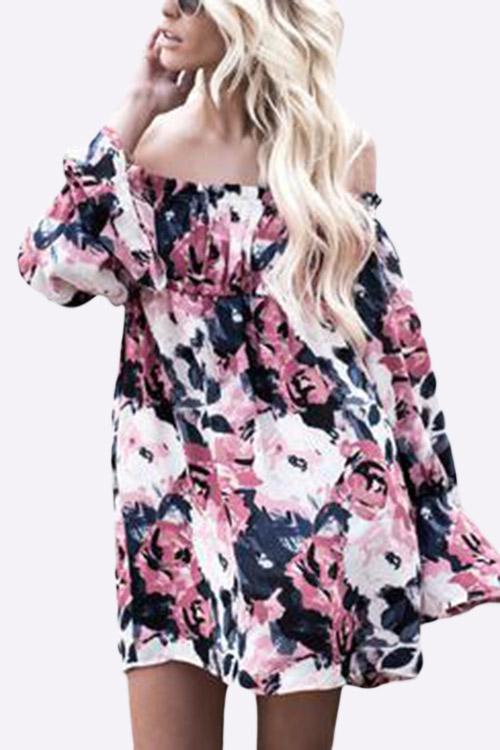 NEW FEELING Womens Floral Mini Dresses