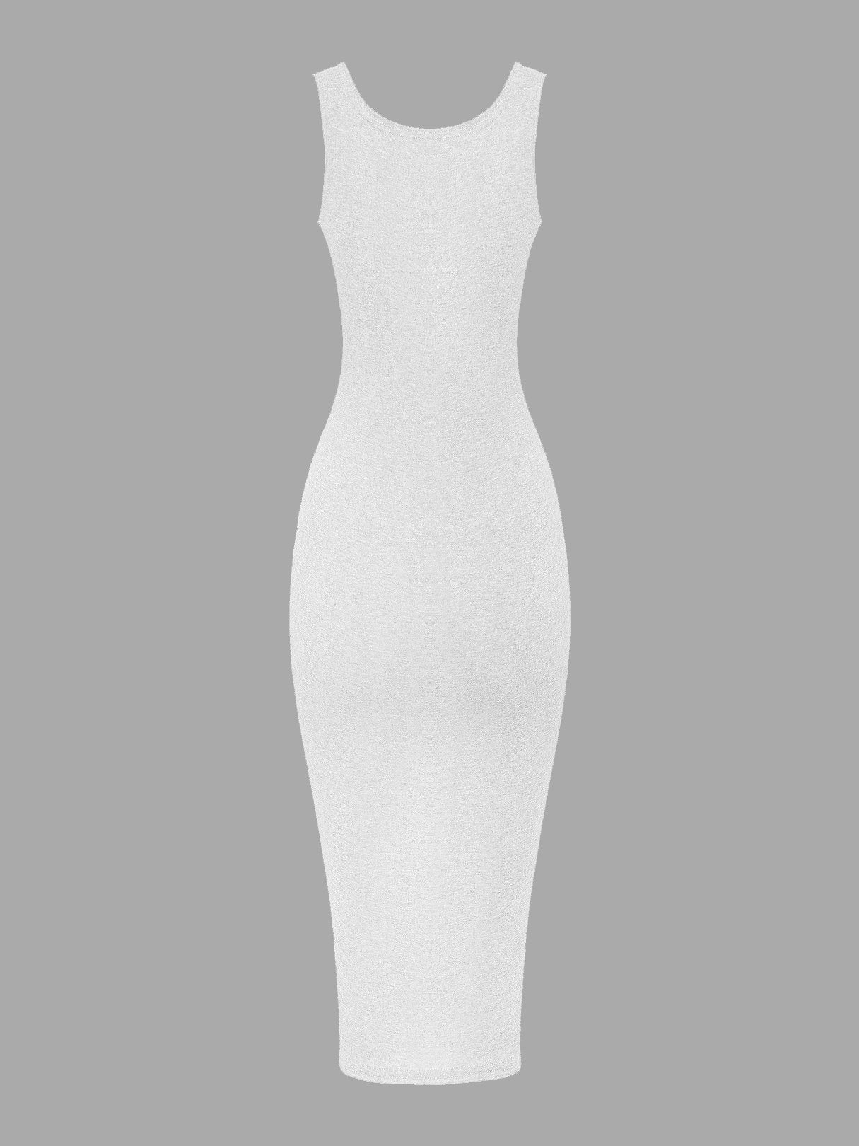 NEW FEELING Womens White Midi Dresses