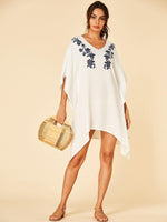 NEW FEELING Womens White Floral Dresses