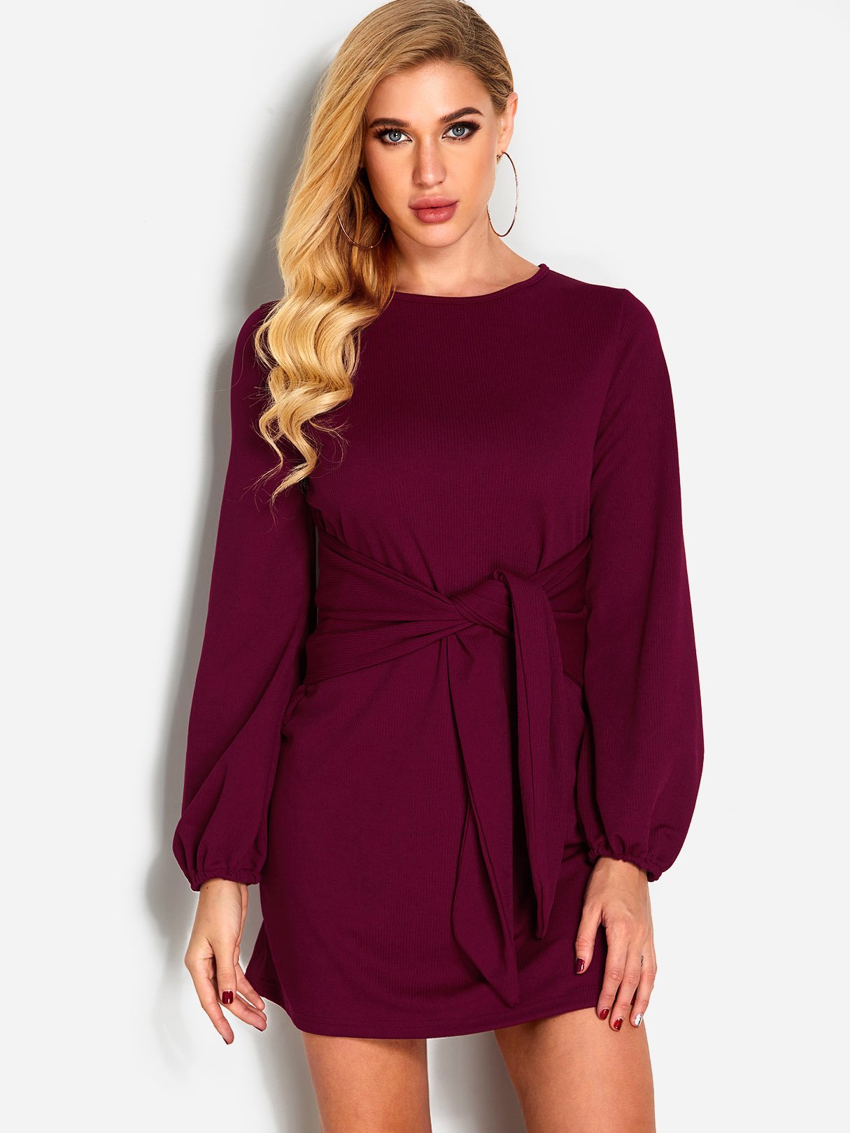 OEM Ladies Red Casual Dresses