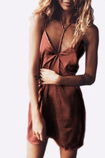NEW FEELING Womens Brown Mini Dresses