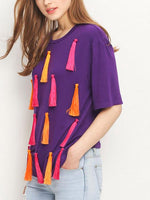 OEM Ladies Purple T-Shirts