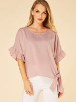 Wholesale Round Neck Plain Half Sleeve Pink T-Shirts