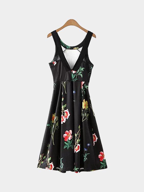 NEW FEELING Womens Multi Floral Dresses