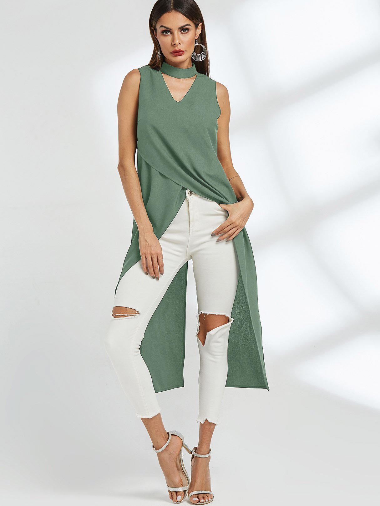 Womens Sleeveless Tank Top