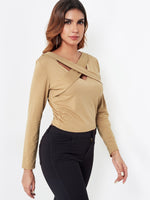 OEM Ladies Khaki T-Shirts