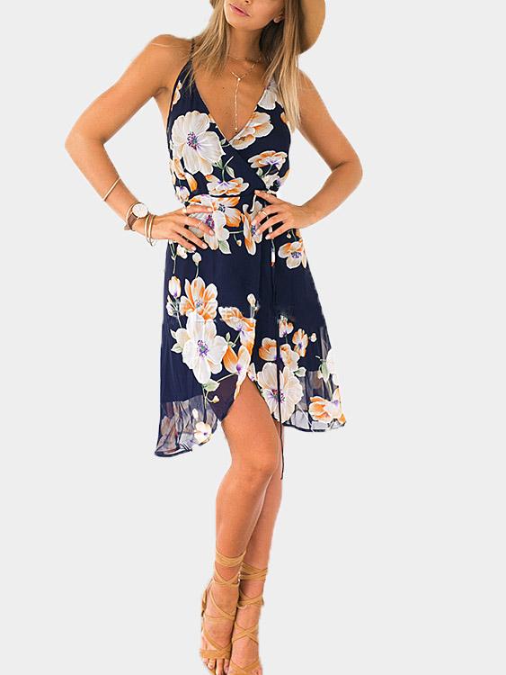 NEW FEELING Womens Multi Floral Dresses