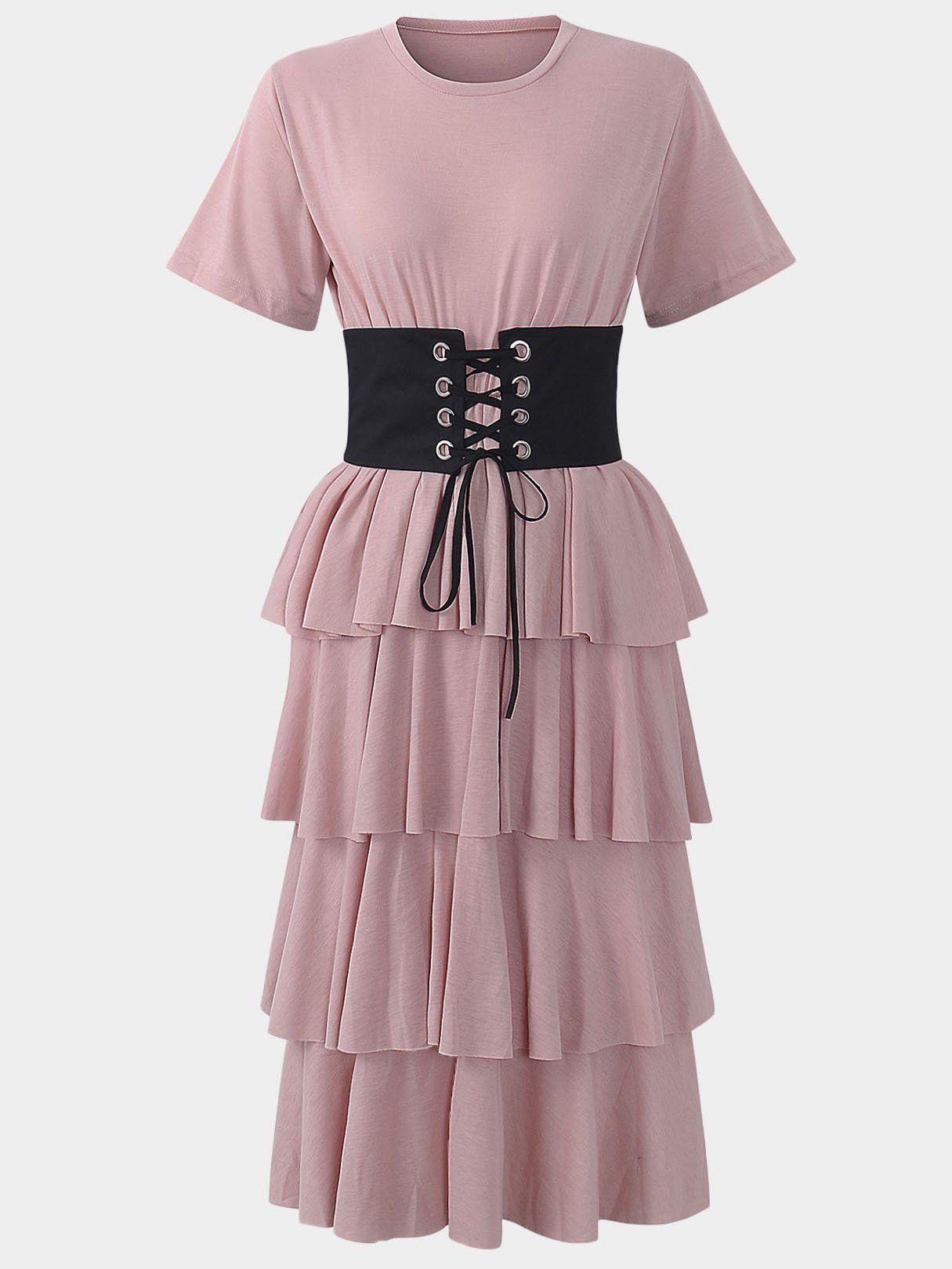 NEW FEELING Womens Pink Shirt Dresses