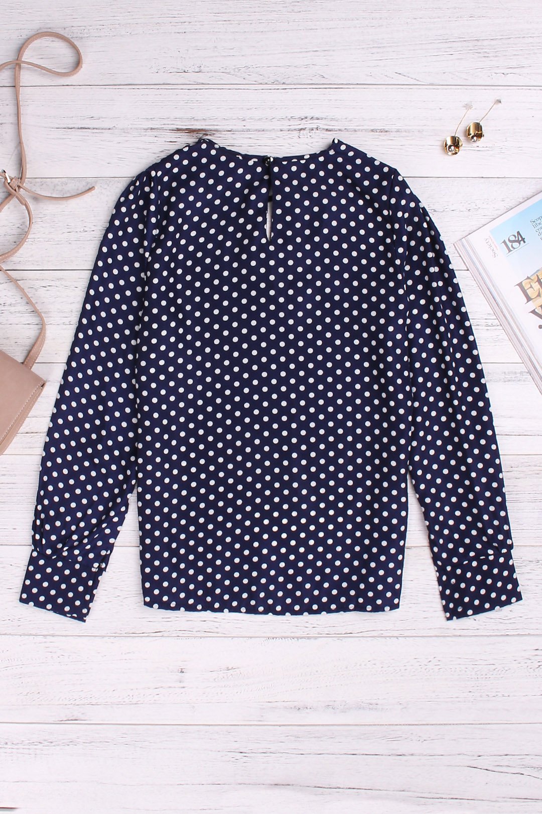 OEM Ladies Dark Blue Blouses