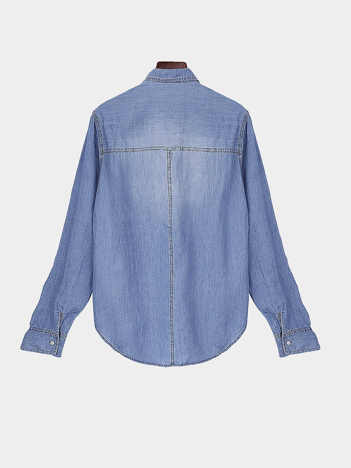 NEW FEELING Womens Blue Blouses