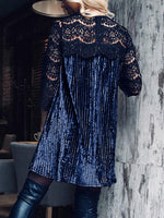 Custom Blue Sweater Dress Outfit