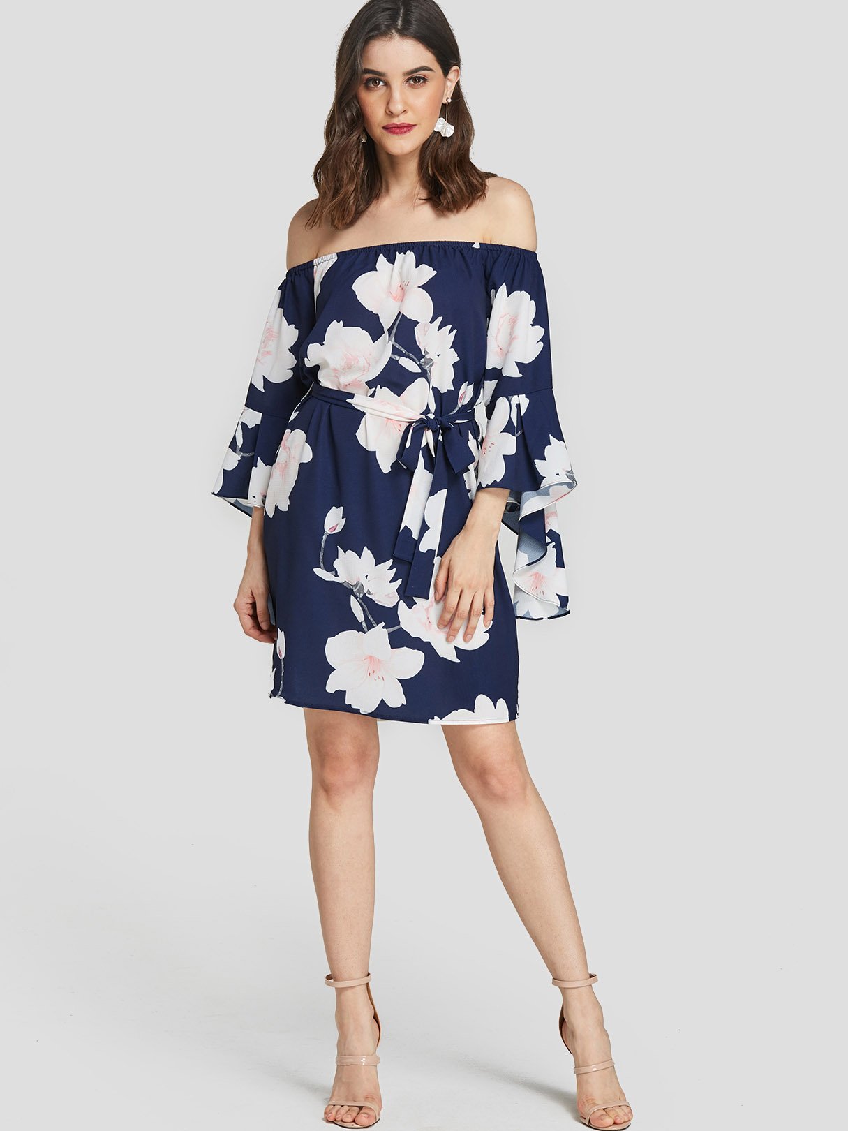 NEW FEELING Womens Navy Mini Dresses