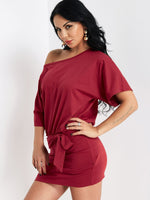 ODM Ladies Short Sleeve Mini Dress