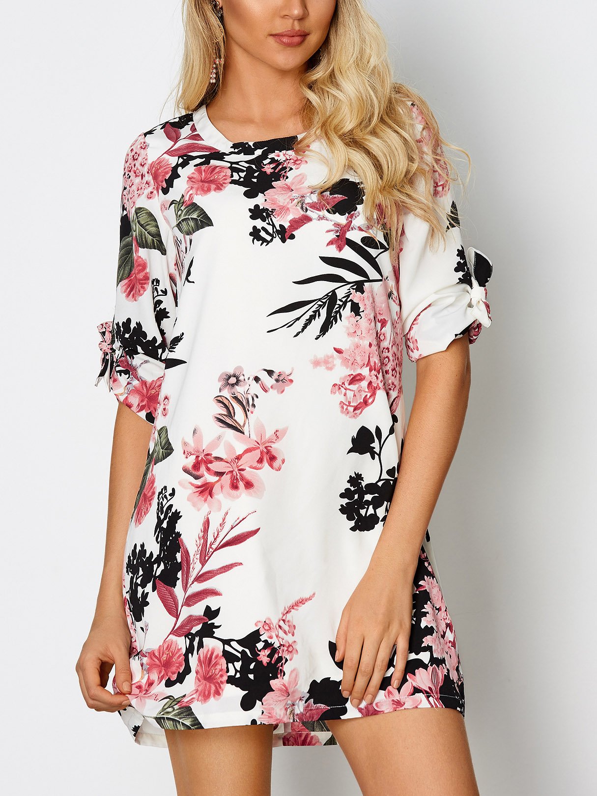 OEM Ladies White Mini Dresses