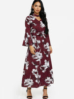 ODM Ladies Long Sleeve Maxi Dress