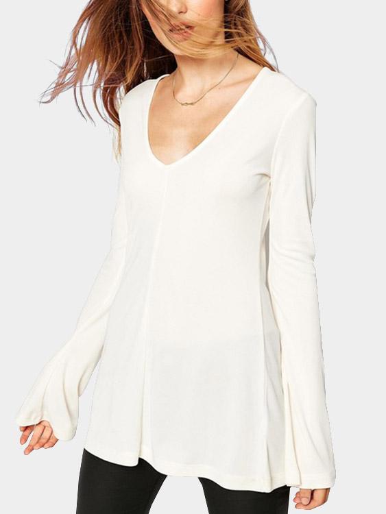 OEM Ladies White T-Shirts