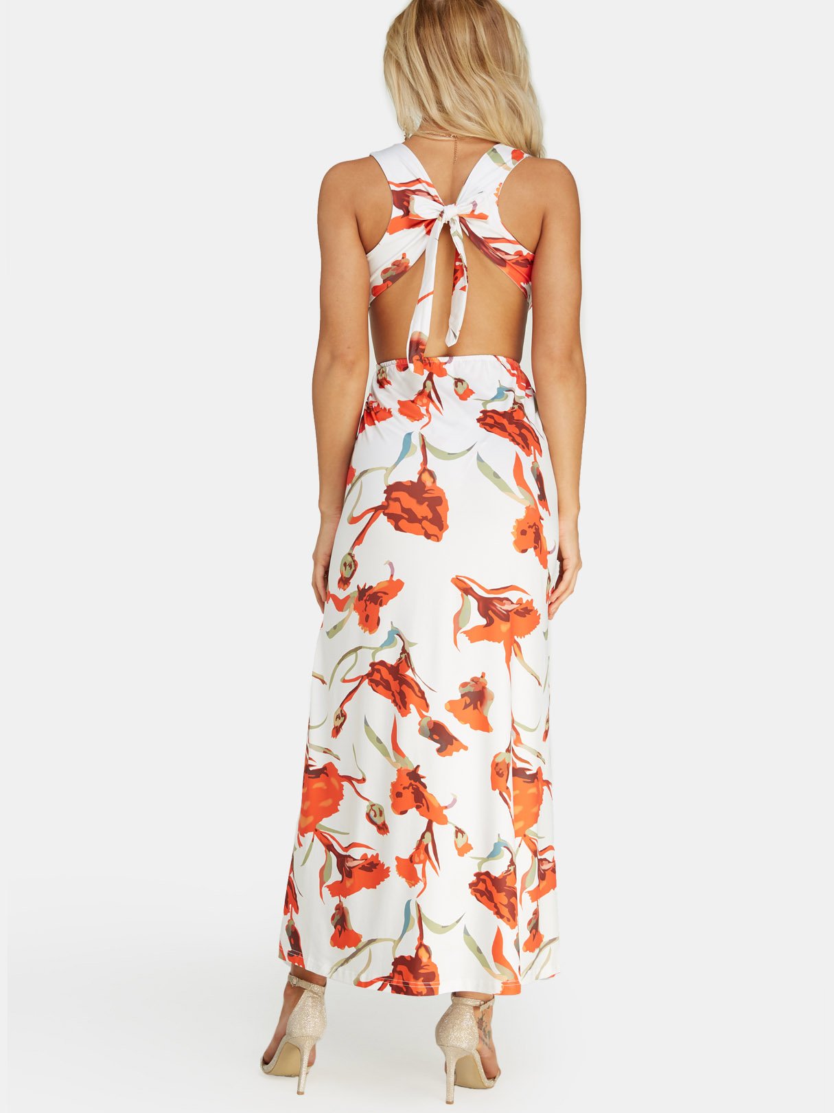 NEW FEELING Womens Floral Maxi Dresses