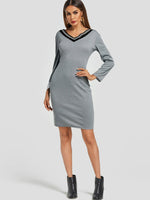 OEM ODM Womens Long Sleeve Mini Dress