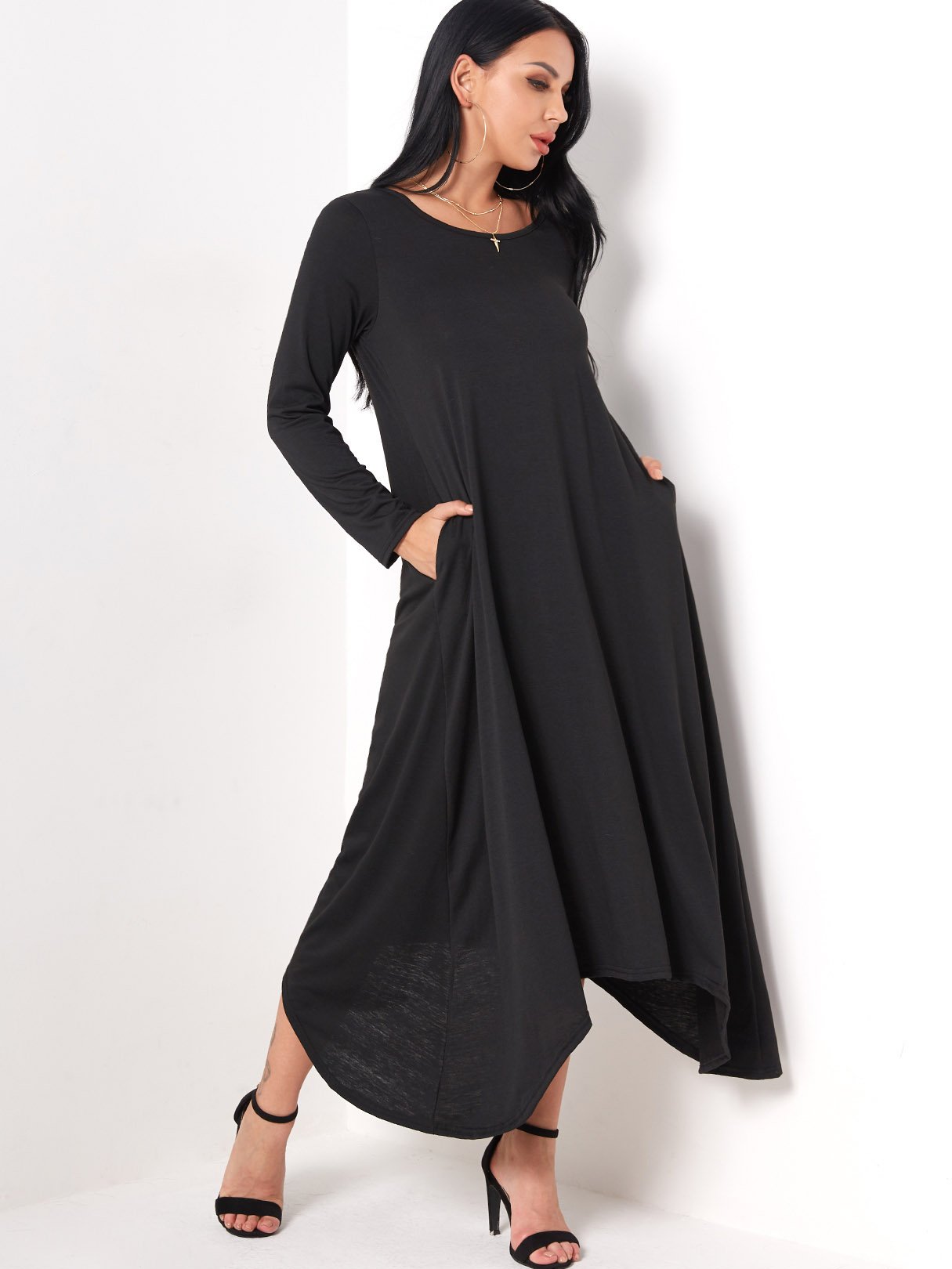 OEM ODM Womens Long Sleeve Maxi Dress
