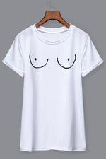 Wholesale Round Neck Short Sleeve White Tee