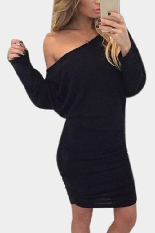 NEW FEELING Womens Black Mini Dresses