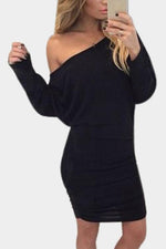 NEW FEELING Womens Black Mini Dresses