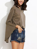 OEM Ladies Khaki T-Shirts