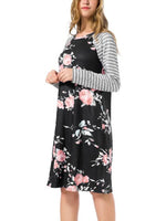 OEM Ladies Black Floral Dresses