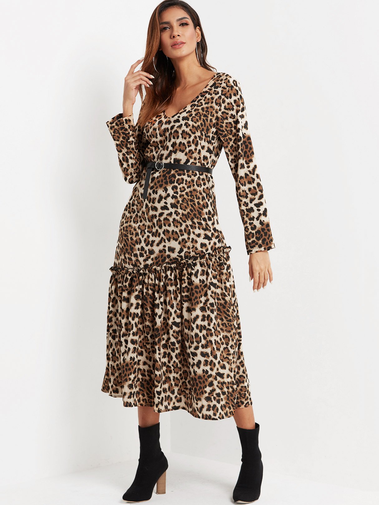 ODM Ladies Long Sleeve Dress