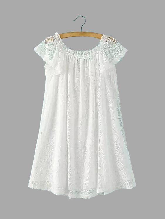 NEW FEELING Womens White Mini Dresses