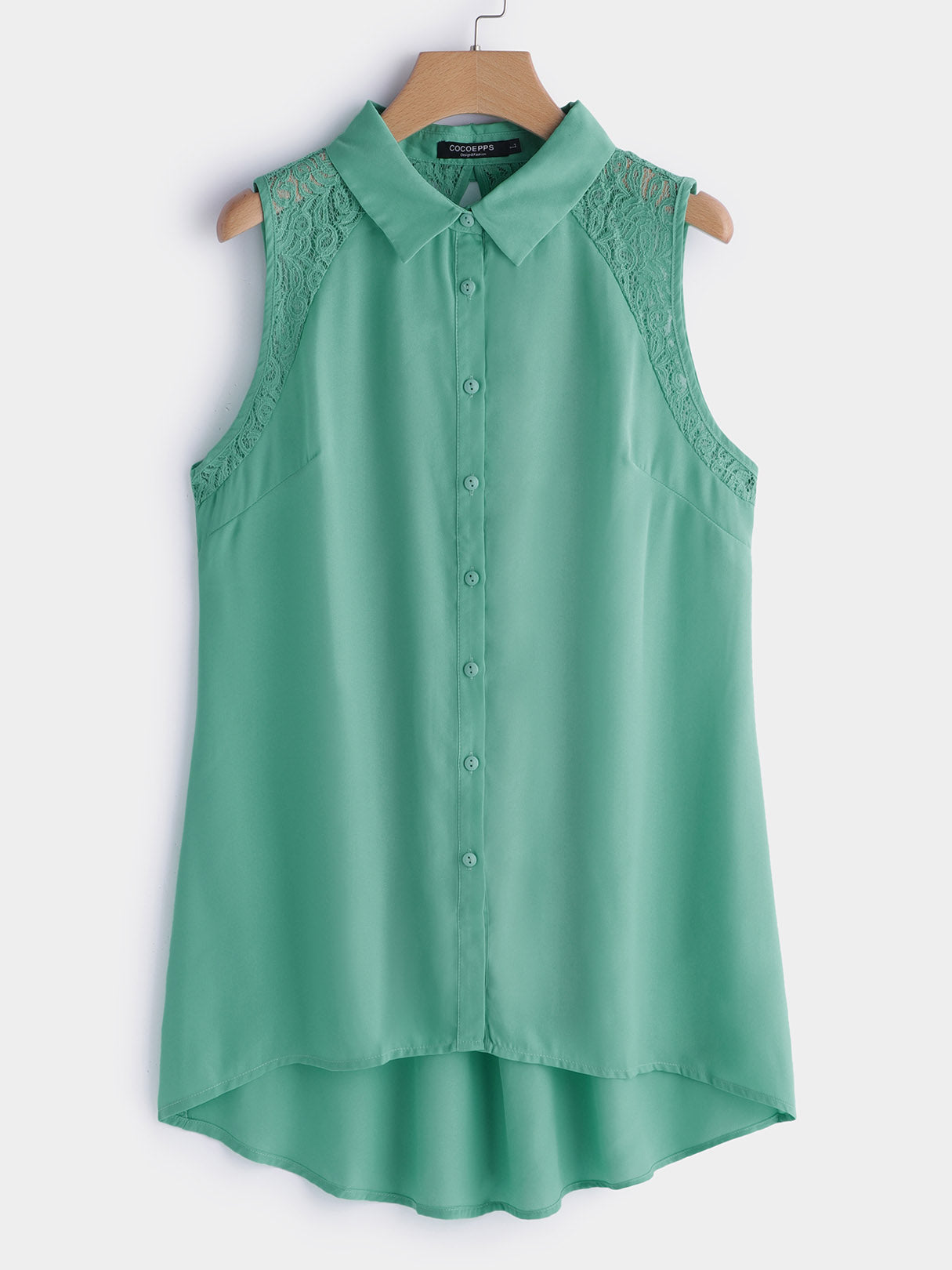 OEM ODM Womens Green Plus Size Tops