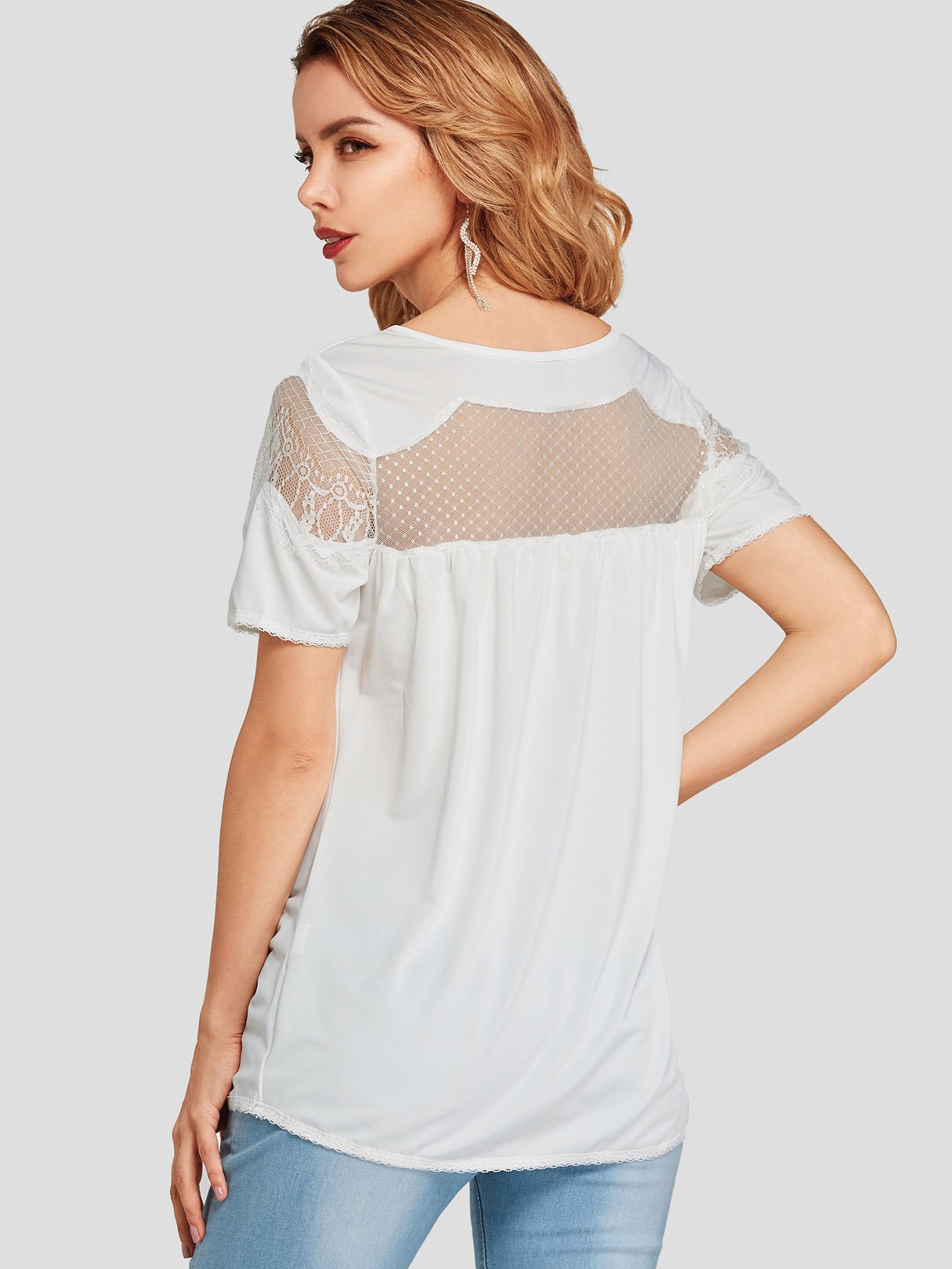 OEM Ladies White T-Shirts