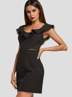 OEM Ladies Black Mini Dresses