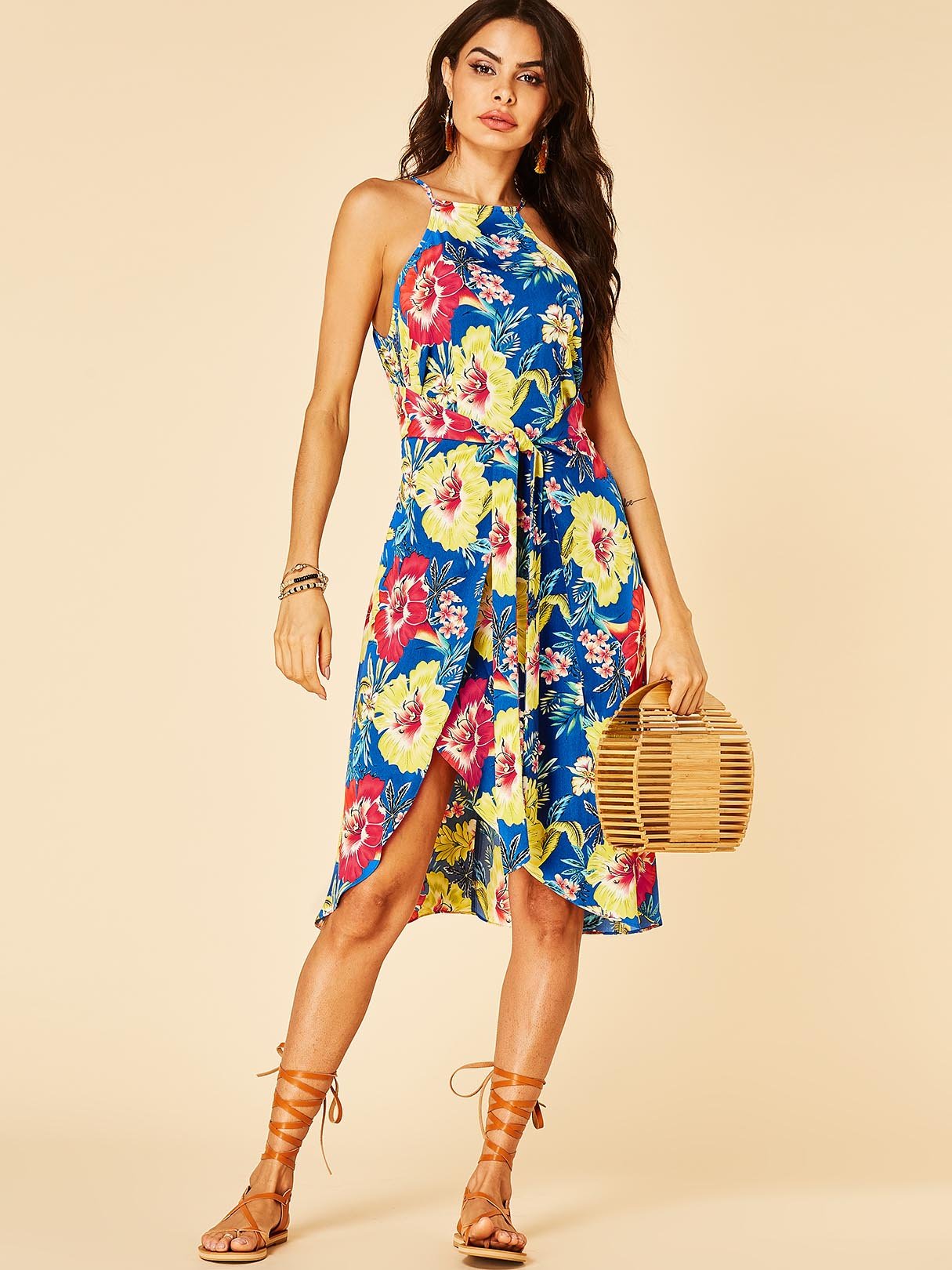 NEW FEELING Womens Blue Casual Dresses