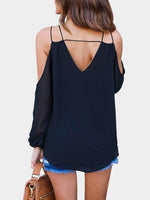 NEW FEELING Womens Black Blouses