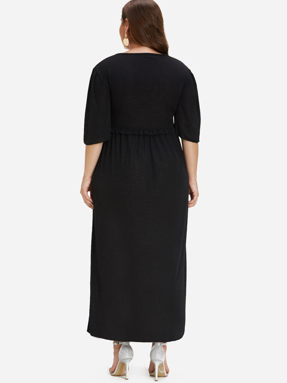 NEW FEELING Womens Black Plus Size Dresses
